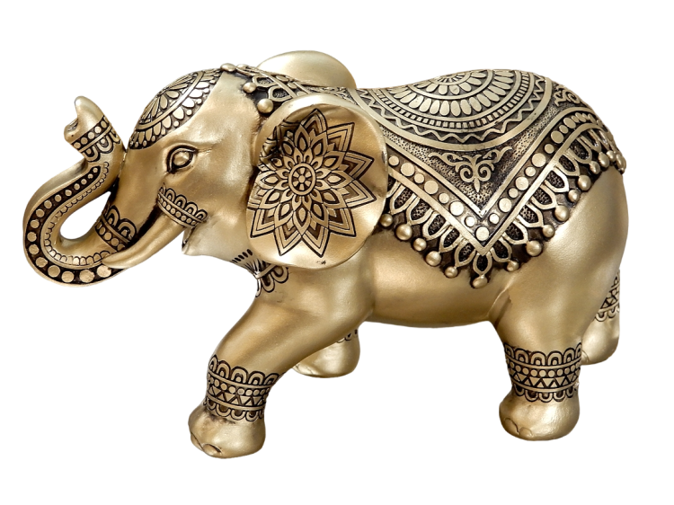 złoty słoń indyjski na prezent