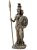 Figurka Ateny z włócznią, tarczą i sową, elegancka dekoracja inspirowana mitologią grecką i światem antyku.