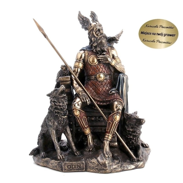 Odyn na tronie z psami