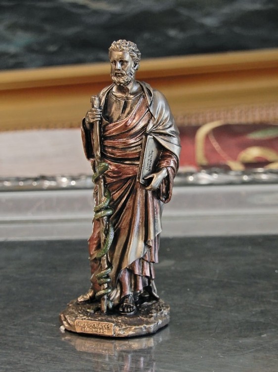 mała figurka Hipokrates