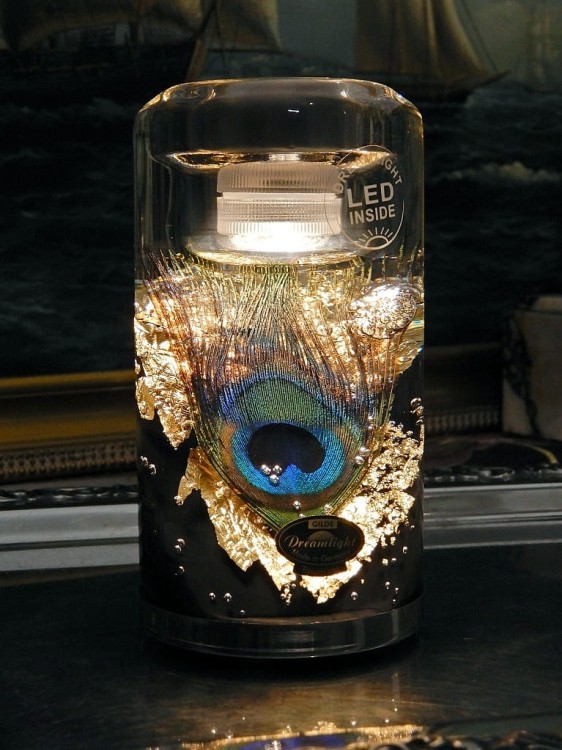 świecznik lampa paw