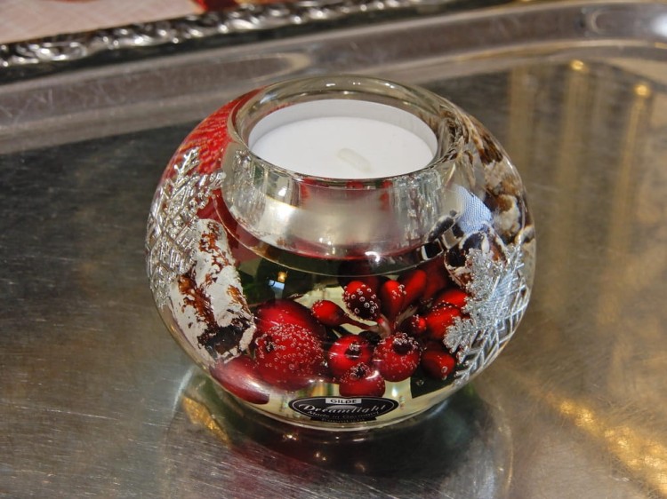 świecznik na zimowy stół