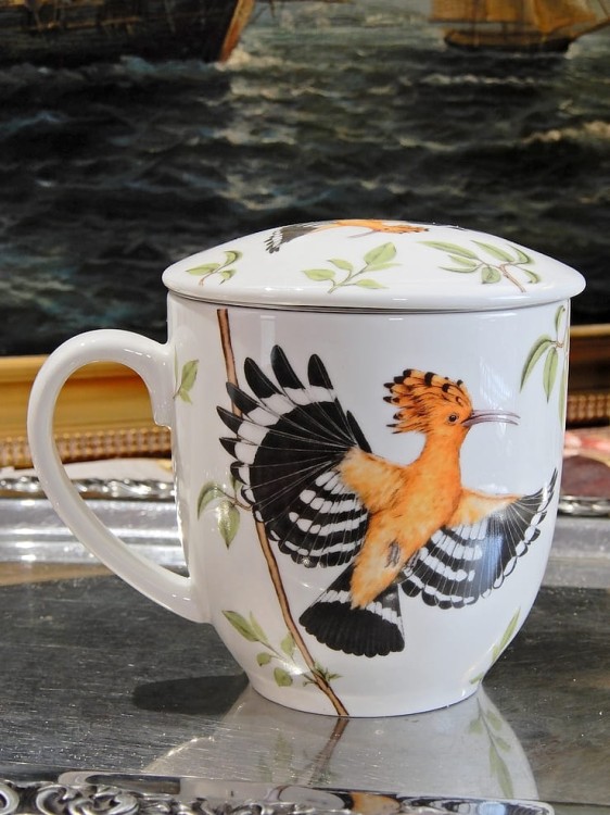 Kubek porcelanowy seria ptaki