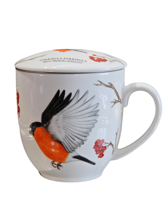 kubek porcelanowy z gilem
