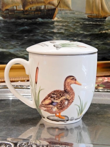 kubek porcelanowy z kaczką na prezent
