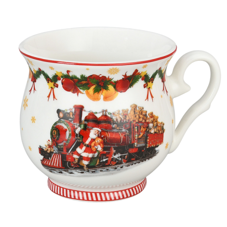 kubek porcelanowy z Mikołajem dla cioci