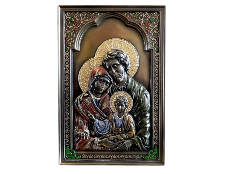 Ikona Świętej Rodziny Veronese jako elegancka dekoracja religijna domu.