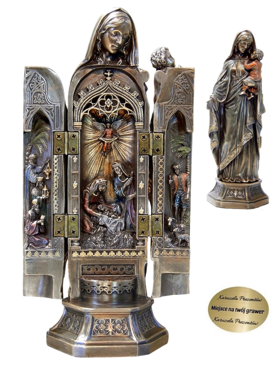 Tryptyk Maryja z dzieciątkiem Boże narodzenia