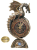 Steampunkowy zegar smok