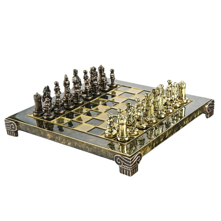 ekskluzywne szachy Manopoulos metalowe dla męża