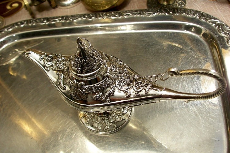 prezent na srebrne gody lampa alladyna