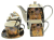 Elegancki komplet kawowy Klimt upominek dla kolekcjonera porcelany