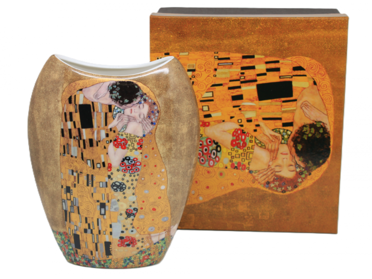 Złoty wazon w stylu secesyjnym na Dzień Matki, urodziny czy jubileusz