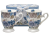 Para romantycznych porcelanowych kubków 330 ml, prezent dla babci i dziadka