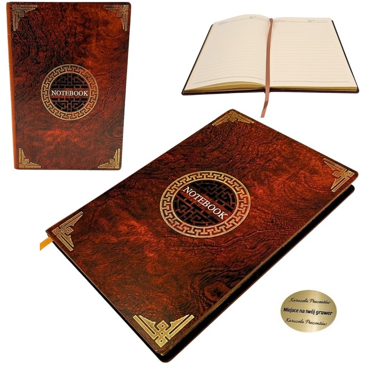 Ekskluzywny notes A5 w drewnianej okładce jako elegancki prezent dla studenta