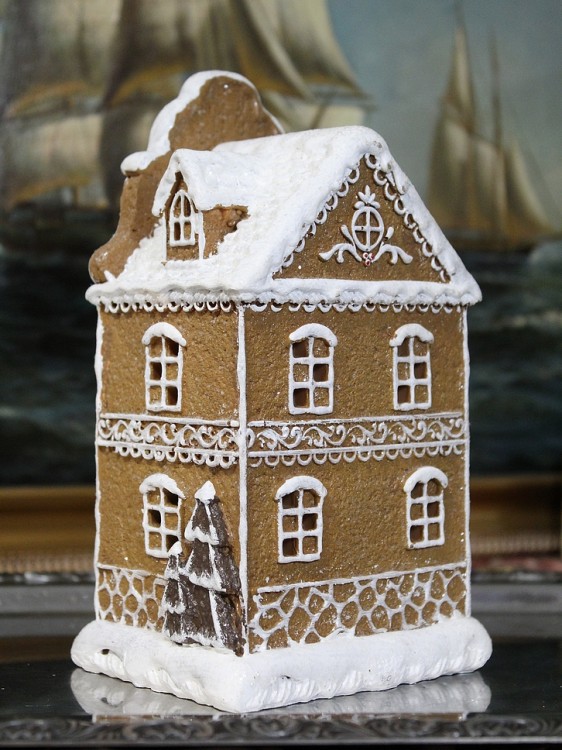 Świecący domek piernikowy dekoracja świąteczna do salonu lub pokoju dziecięcego