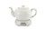 stylowy dzbanek porcelanowy z podgrzewaczem