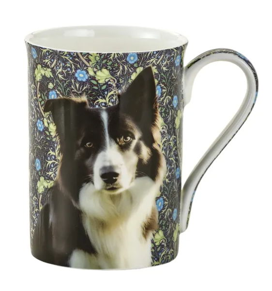 Piękny kubek z porcelany Border Collie, upominek dla trenera, behawiorysty