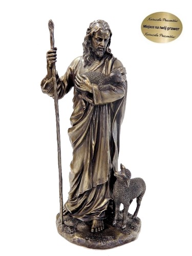 Jezus Chrystus z owieczkami figurka Veronese