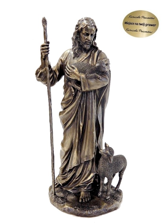 Jezus Chrystus z owieczkami figurka Veronese