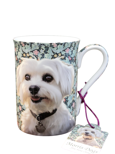 Kubek porcelanowy z Maltańczykiem 350 ml idealny prezent dla miłośniczki małych psów