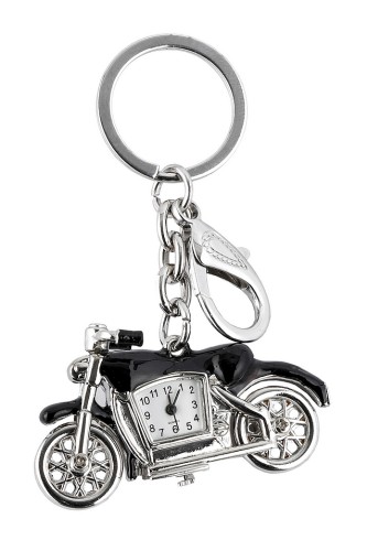 Brelok motocykl z zegarkiem do kluczy samochodowych, prezent dla motocyklisty.