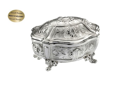 Mała szkatułka dla romantyczki na pierścionki kolczyki i prezent z dedykacją