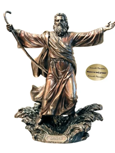 Figurka Mojżesza otwierającego Morze Czerwone jako dekoracja do domu