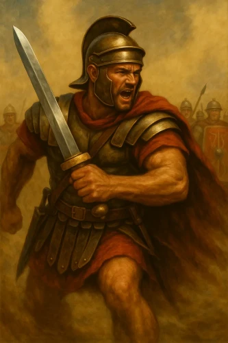 Replika miecza rzymskiego Gladius dla kolekcjonera historii i militariów