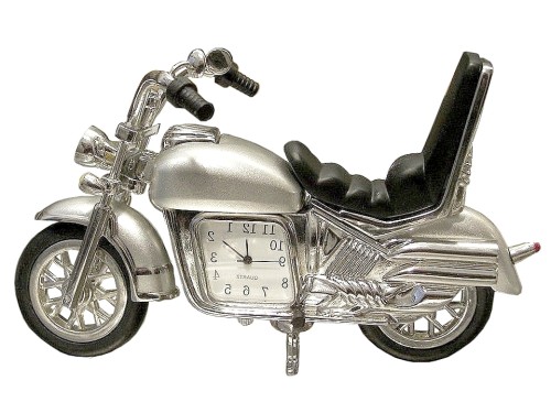 srebrny chopper z zegarkiem na prezent