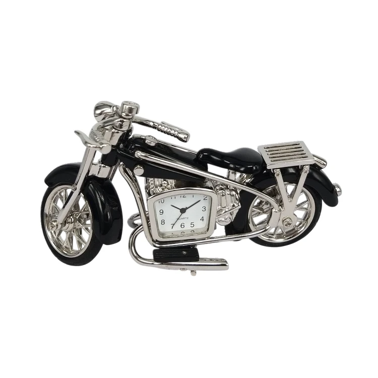 Motocykl z zegarkiem i gumowymi oponami dla kolekcjonera modeli
