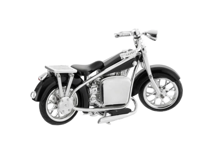 Model motocykla z ruchomą kierownicą na prezent dla fana motorów