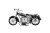 Metalowy motocykl z zegarkiem dla motocyklisty do biura i gabinetu