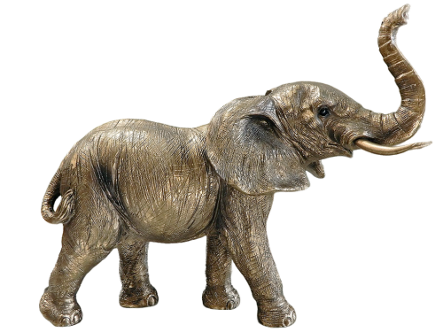 Piękny duży słoń na szczęście.