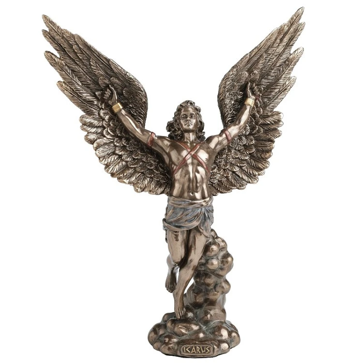 Figurka Ikara Veronese ze skrzydłami jako symbol ambicji dla marzyciela, lotnika i miłośnika mitologii
