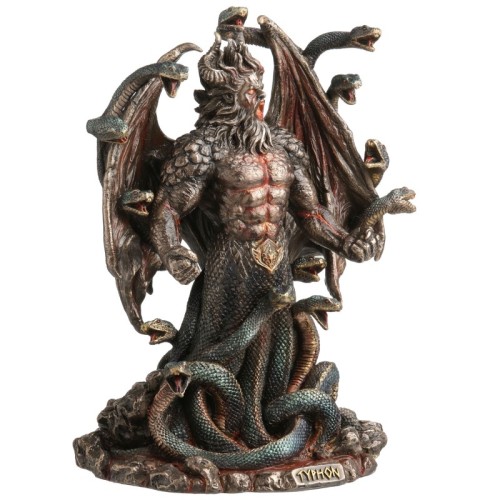 Rzeźba Tyfona walczącego z Zeusem dla kolekcjonera mitologicznych potworów, legend greckich i mrocznego fantasy