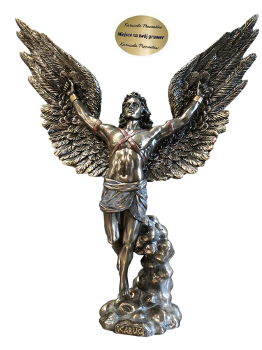 Figurka Ikara Veronese ze skrzydłami jako symbol ambicji dla marzyciela, lotnika i miłośnika mitologii
