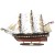 Model żaglowca USS Constitution z bogatym ożaglowaniem, drewnianym pokładem, szalupami i licznymi detalami