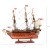 Model żaglowca HMS Victory 54 cm z trzema masztami, drewnianym kadłubem i tabliczką z nazwą okrętu