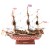 Model żaglowca HMS Victory z rozbudowanym takielunkiem, płóciennymi żaglami i detalami drewnianego pokładu
