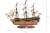 Duży model HMS Victory z pełnym ożaglowaniem, trzema masztami i detalami historycznego okrętu wojennego