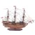 Model historycznego okrętu HMS Prince z drewnianym kadłubem, żaglami i licznymi detalami