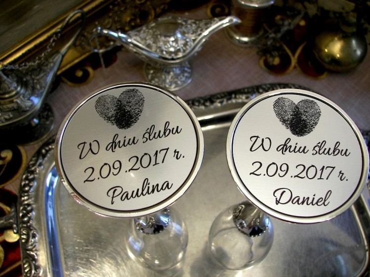 dedykacja grawerowana dla młodej pary