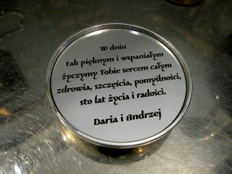 piękne życzenia na grawerowane