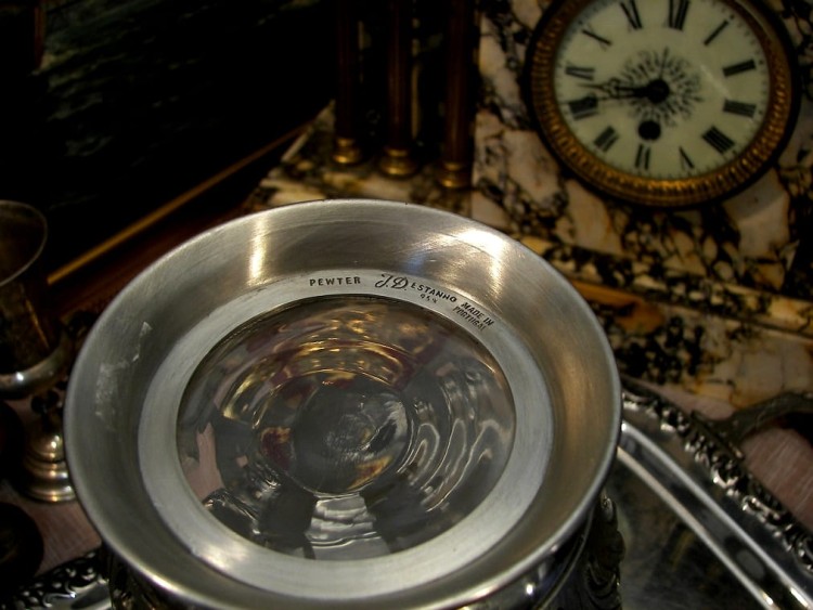 karafka, dzbanek, szkło, flakon, butla, gąsiorek, gąsior, butelka, karafka ozdobna, ozdoby z cyny, pomysły na prezenty, oryginalne prezenty, (6).JPG