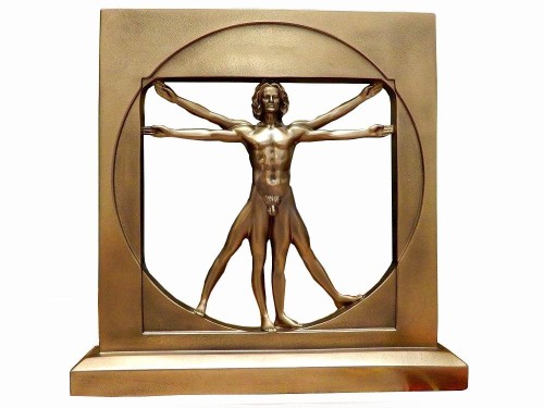Leonardo da Vinci, człowiek witruwiański, Homo Quadratus,