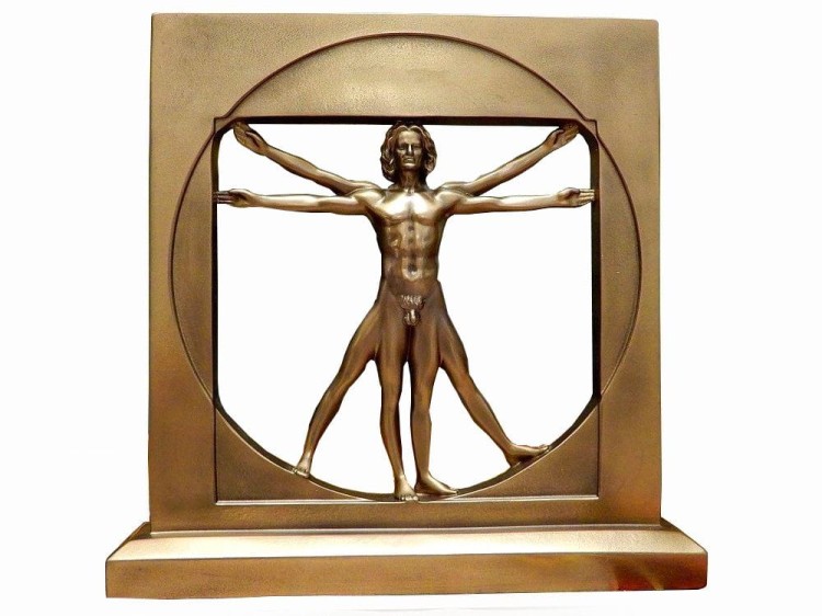 Leonardo da Vinci, człowiek witruwiański, Homo Quadratus,