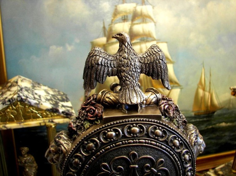 zegar, zegar kominkowy, atlas, veronese, zegar antyczny,  (8).JPG