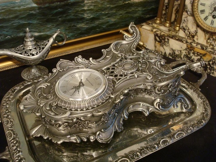 prezent na cynowe gody zegar kominkowy